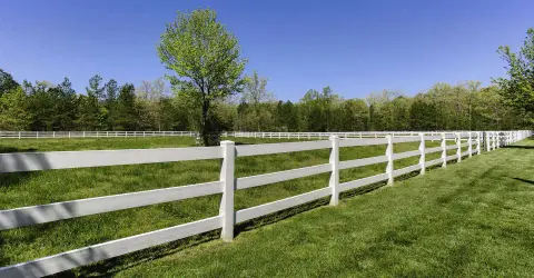 Farm & Rail Fencing installed in metro Atlanta